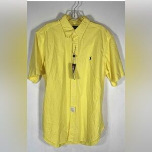 Polo by Ralph Lauren Men's Bright Yellow Shirt